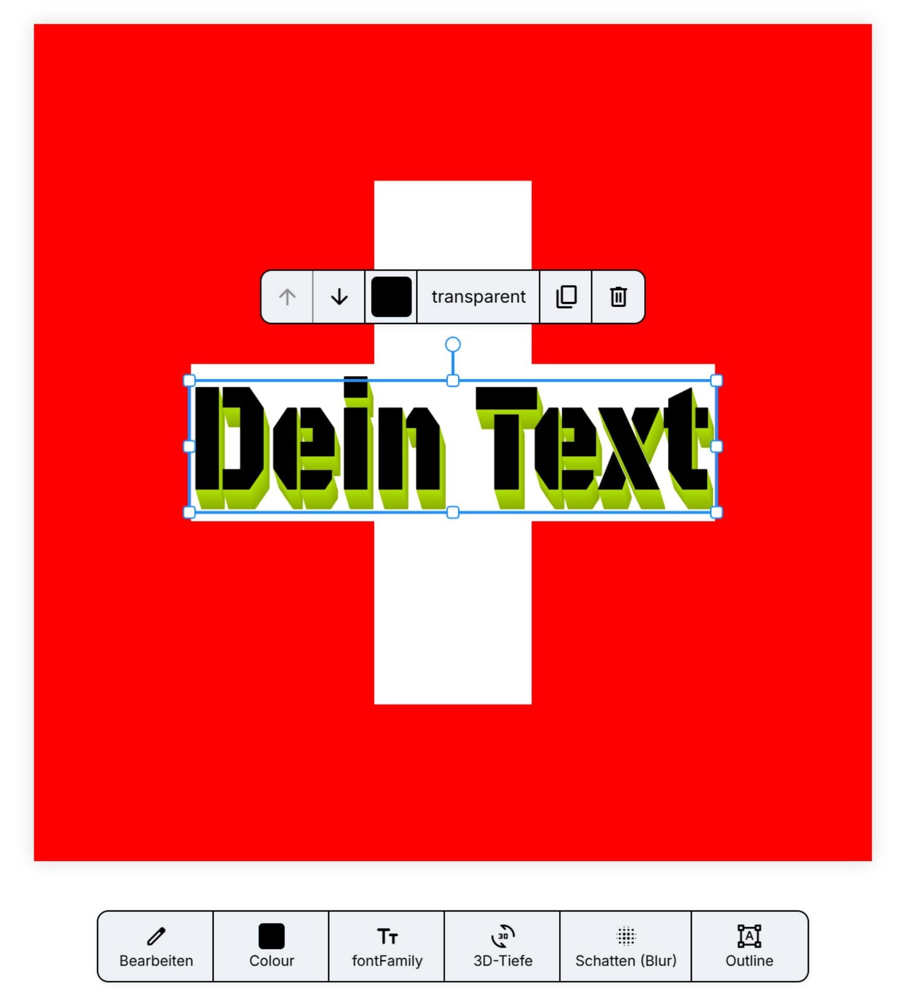 Persönliche Fahne gestalten!