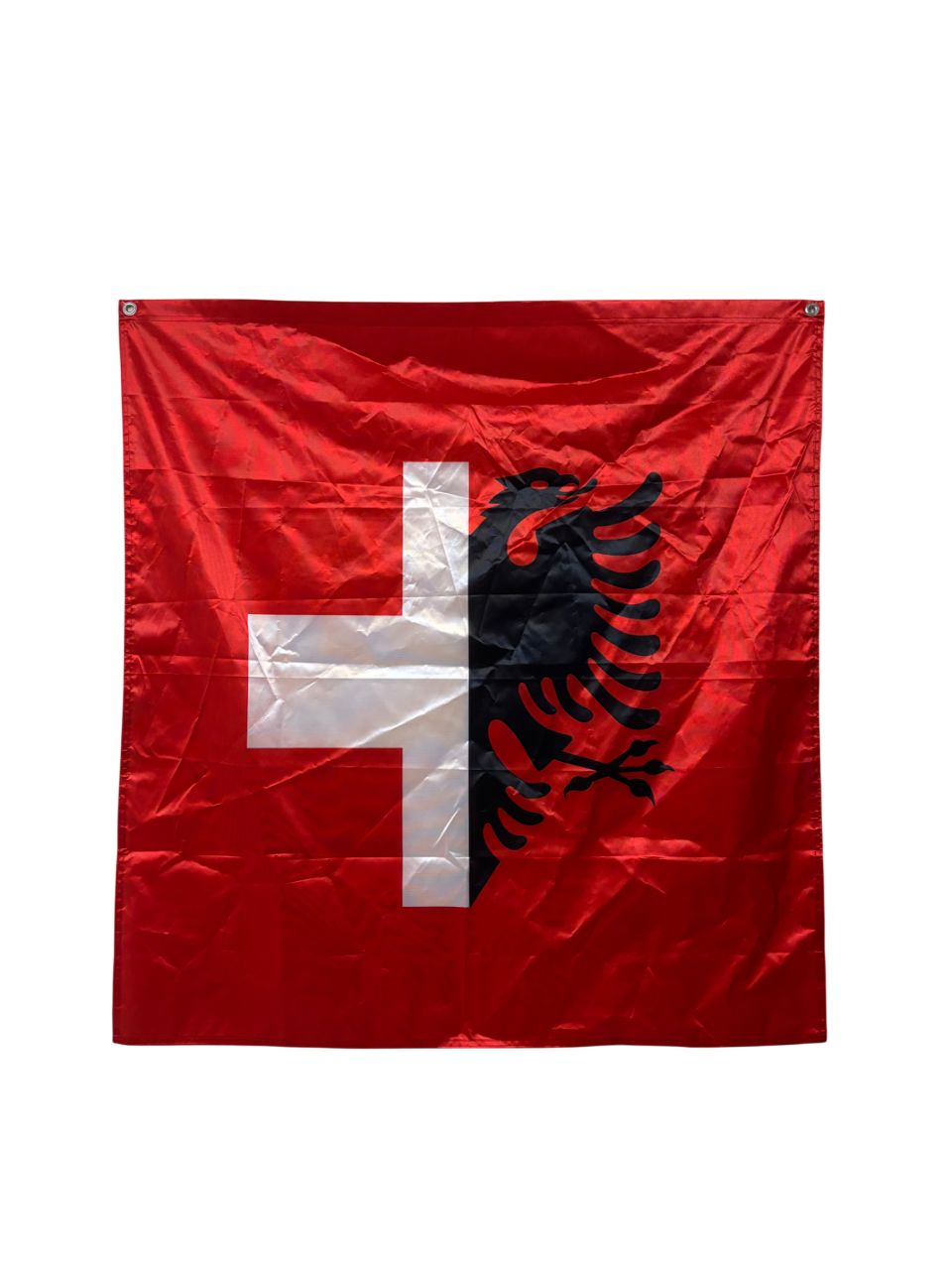 Schweiz Albanien Fahne | Halb Schweiz Halb Albanien Flagge