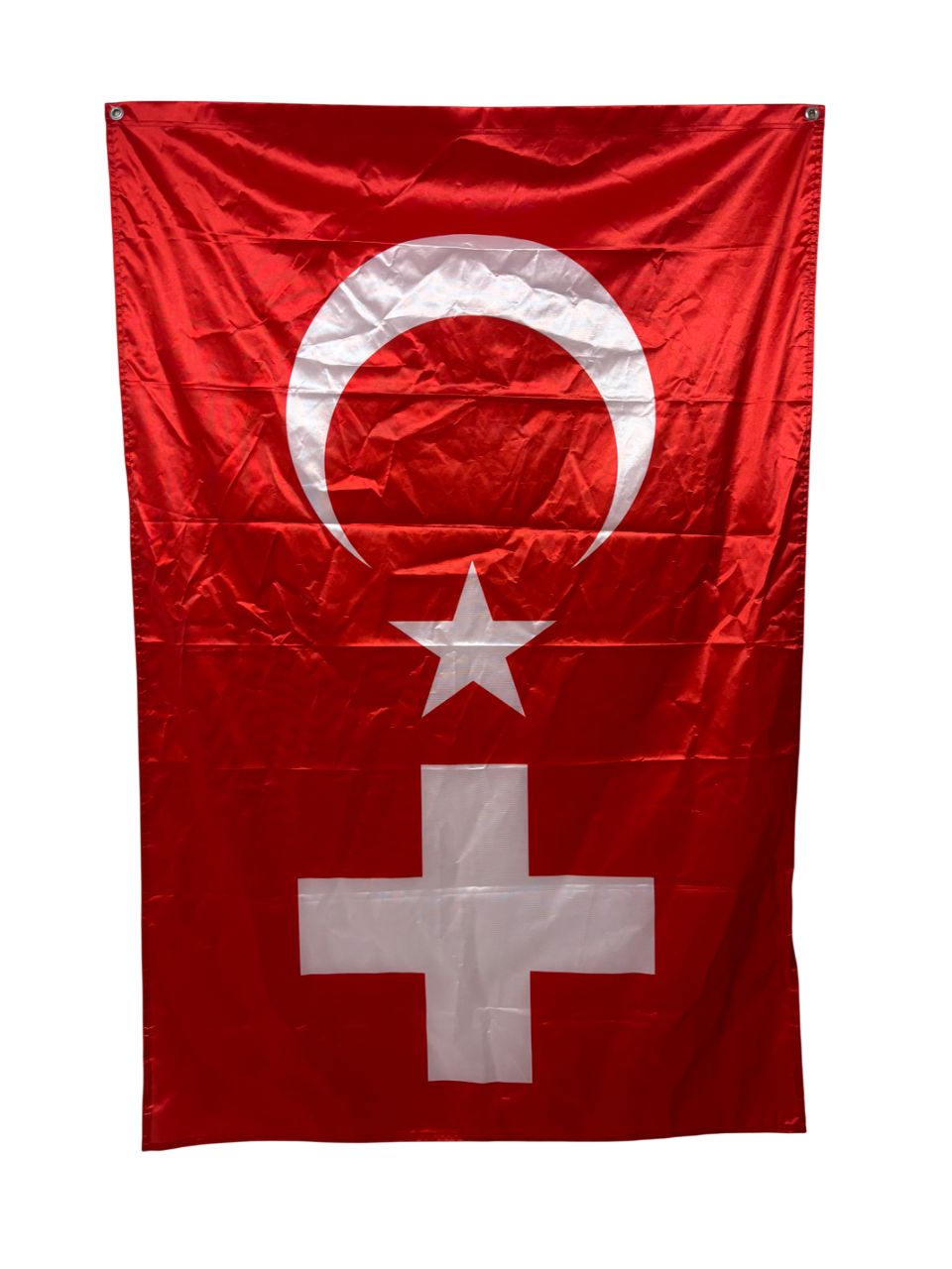 Schweiz Türkei Fahne | Halb Schweiz Halb Türkei Flagge