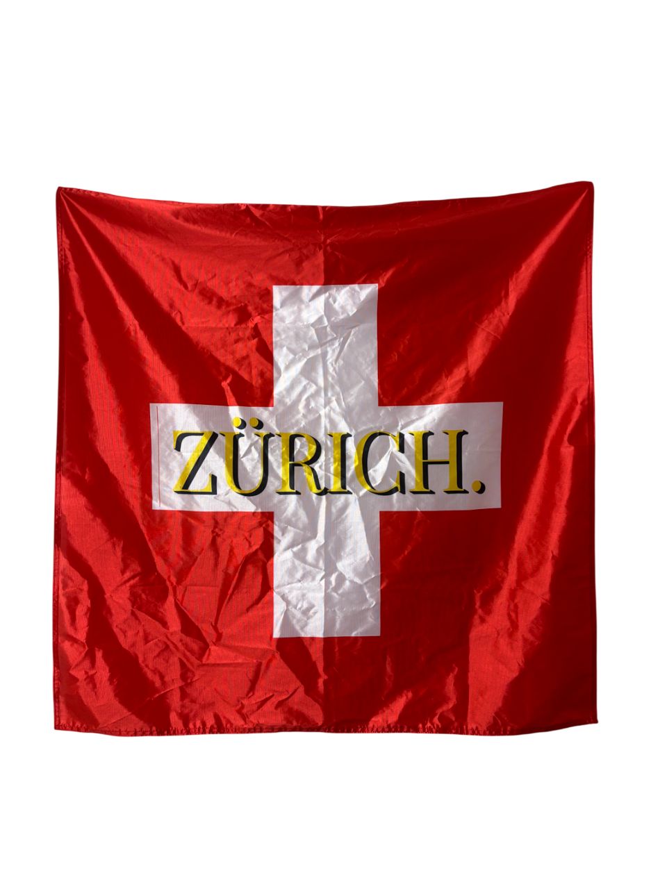 Schweiz Zürich Fahne | Schweizer Kreuz mit Zürich Schrift