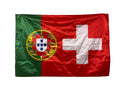 Schweiz Portugal Fahne | Halb Schweiz Halb Portugal Flagge